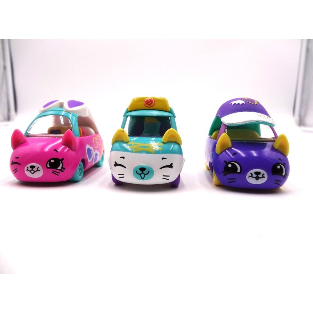Shopkins Cutie Car Happy Meal Toy Sunny Sedan Pink Street Sneak Cruisey Cap